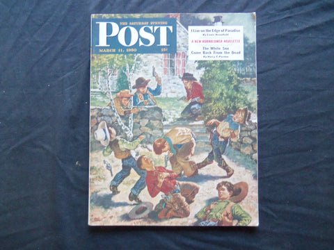 1950 MARCH 11 THE SATURDAY EVENING POST MAGAZINE - ILLUSTRATED COVER - SP 1818