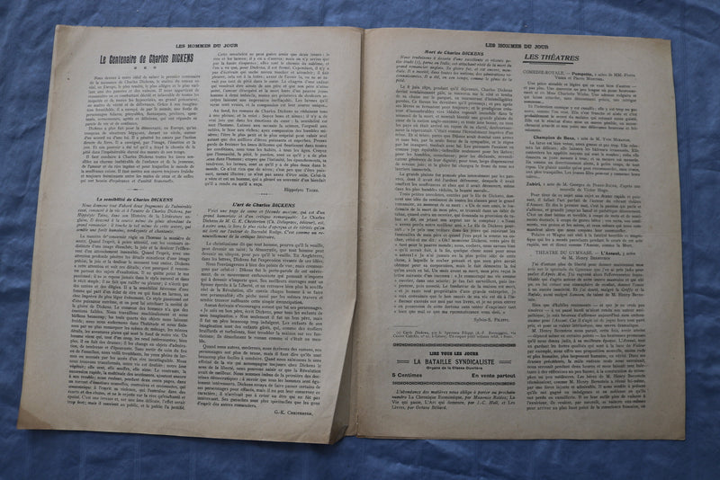 1912 FEBRUARY 17 LES HOMMES DU JOUR MAGAZINE - CECILE SOREL - FRENCH - NP 8644