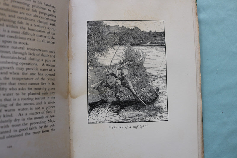 1902 THE SPECKLED TROUT HARDCOVER BOOK BY LOUIS RHEAD - KD 9696