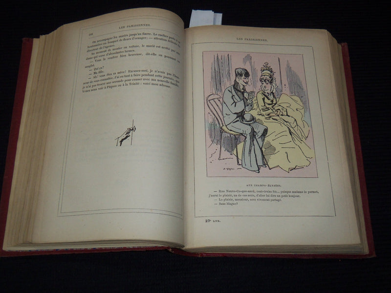 1800'S-1900'S LES PARISIENNES PAR GREVIN & HUART FRENCH VOLUME - KD 879D