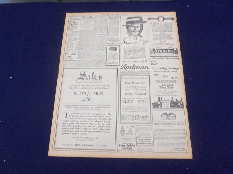 1920 JUNE 5 NEW YORK TIMES - MOSES CONDEMNS AWARDS TO LOWDEN - NT 9105