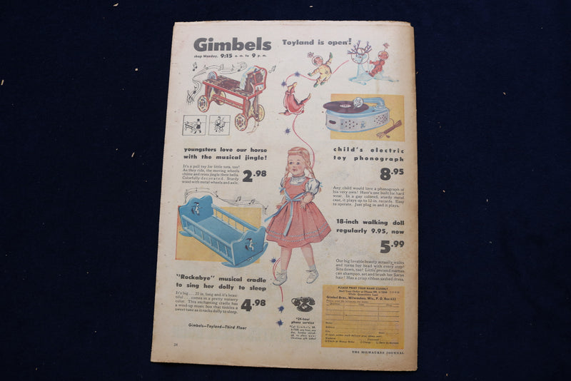 1953 NOV 8 SCREEN RADIO TELEVISION MAGAZINE - JIMMY DURANTE COVER - E 23106