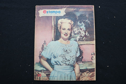 1947 OCTOBER 20 ESTAMPA MAGAZINE - VIRGINIA MAYO COVER - E 25140