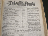 1883-1884 SEPT-JUNE YALE NEWS MAGAZINE BOUND VOLUME NO. 7 - SPORTS - KD 4589