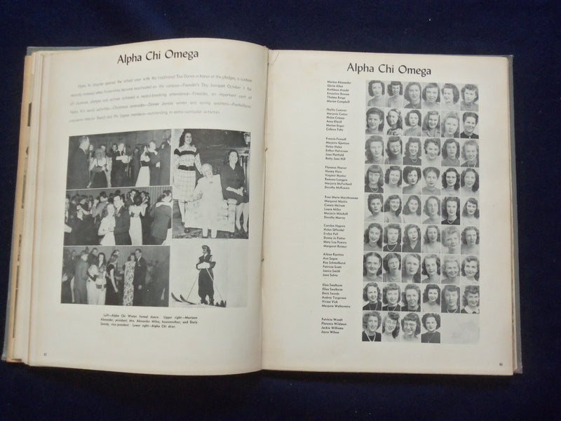 1947 SENTINAL UNIVERSITY OF MONTANA YEARBOOK - MISSOULA, MONTANA - YB 3108