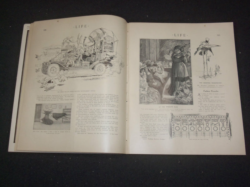 1911 MAY 11 LIFE MAGAZINE - JOY RIDER'S NUMBER - THE REAL THING - ST 6453