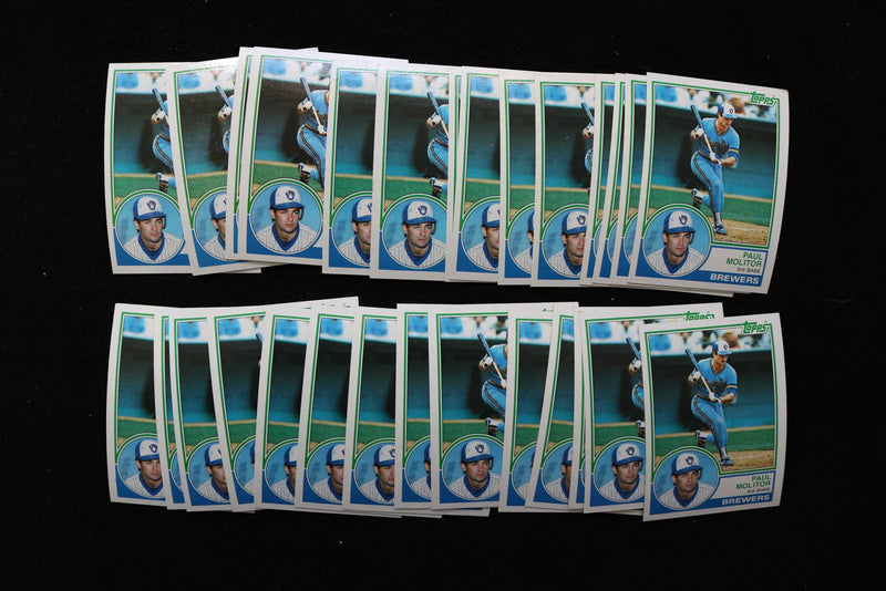 PAUL MOLITOR 1983 TOPPS BASEBALL CARDS - #630 - NM-MT - LOT OF 28 - #227