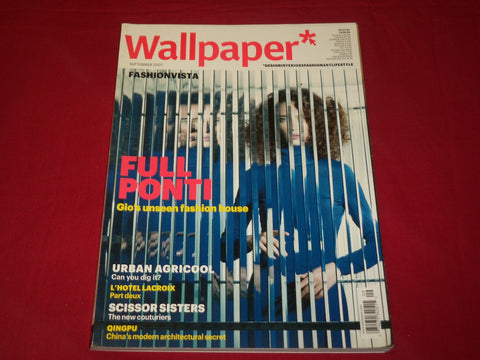 2007 SEPTEMBER WALLPAPER MAGAZINE NO. 102 - DESIGN - FASHIONVISTA - RC 769