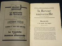1934 LA REVUE UNIVERSELLE FRENCH MAGAZINE LOT OF 18 ISSUES - PROUST - WR 284F