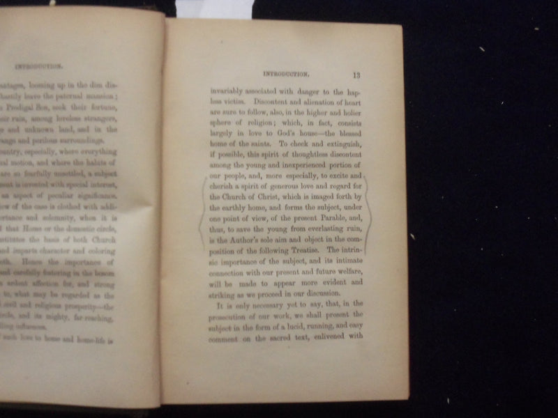 1877 LIFE PICTURES OF THE PRODIGAL SON HARDCOVER BOOK BY REV. HEISLER - KD 8463