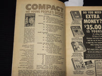 1956 SEPTEMBER COMPACT DIGEST MAGAZINE - SHIRLEY MACLAINE - JAMES DEAN- SP 4862F