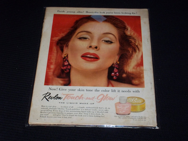 1957 APRIL MOTION PICTURE MAGAZINE - CARRIE FISHER & FRIENDS COVER - E 1476