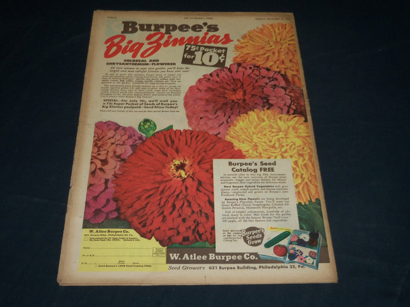 1945 DEC 30 THE PITTSBURGH PRESS SUNDAY ROTO SECTION - PICTURES OF YEAR- NP 4562