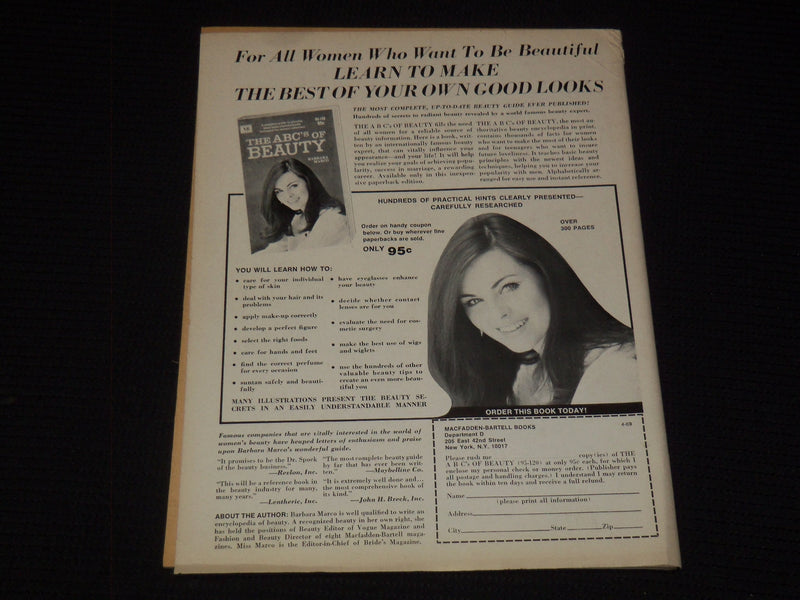 1969 APRIL INSIDE TV MAGAZINE - JEANNE BIEGGER & DEAN MARTIN COVER - E 15524