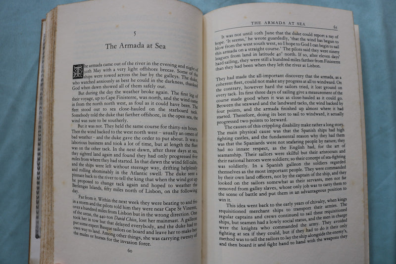1981 THE VOYAGE OF THE ARMADA HARDCOVER BOOK BY DAVID HOWARTH - KD 9666