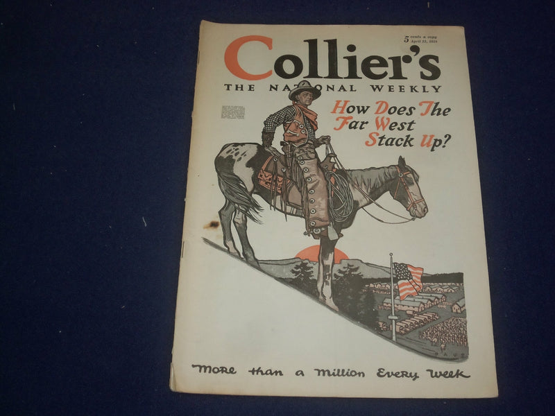 1918 APRIL 13 COLLIER'S MAGAZINE - HOW DOES THE FAR WEST STACK UP? - ST 6730