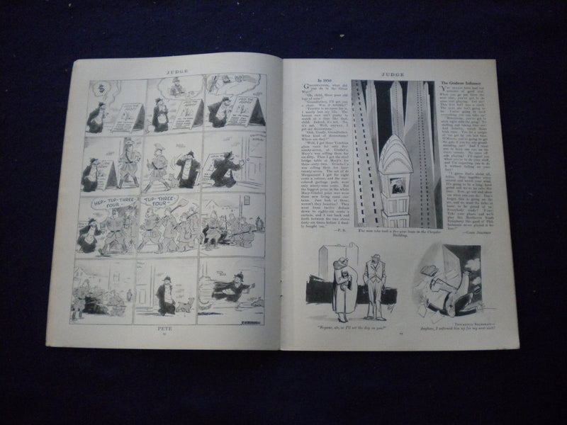 1930 NOVEMBER 8 JUDGE MAGAZINE - FOOTBALL - LENZ BRIDGE CONTEST - B 438L