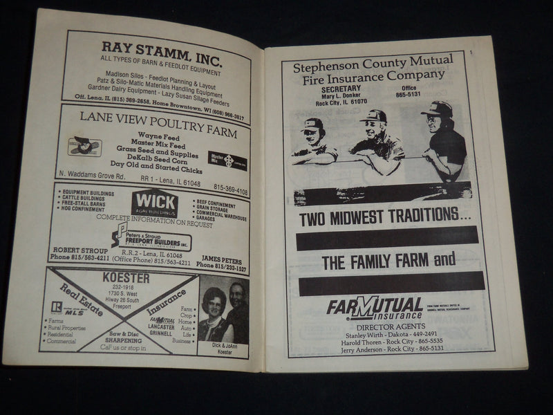 1979 STEPHENSON COUNTY ILLINOIS RURAL RESIDENT DIRECTORY - J 8589