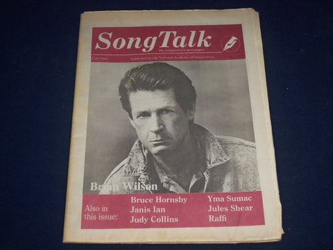 1988 FALL SONG TALK MAGAZINE - BRIAN WILSON COVER - GREAT PHOTOS - J 1399