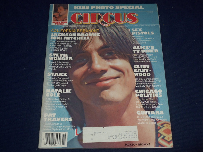 1978 MARCH 2 CIRCUS MAGAZINE - JACKSON BROWE COVER - GREAT PHOTOS - J 780