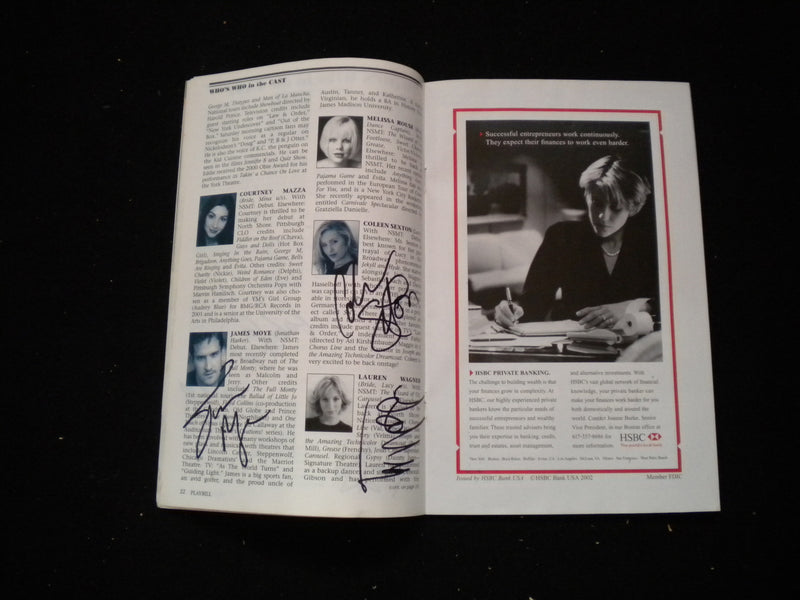 2002 DRACULA PLAYBILL - 8 SIGNATURES - J 8232