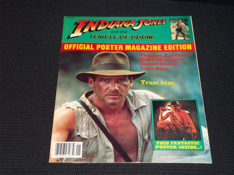 1984 INDIANA JONES & THE TEMPLE OF DOOM MAGAZINE - HARRISON FORD - E 13840