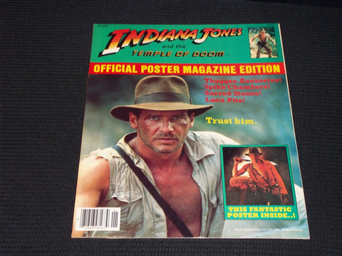 1984 INDIANA JONES & THE TEMPLE OF DOOM MAGAZINE - HARRISON FORD - E 13840