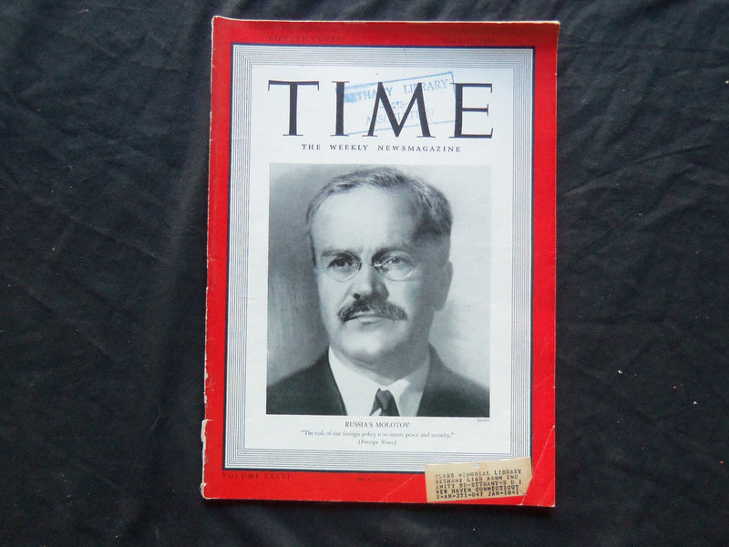 1940 JULY 15 TIME MAGAZINE - RUSSIA'S VIACHESLAV MOLOTOV - T 721