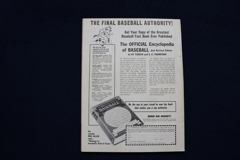 1962 STREET AND SMITH'S BASEBALL MAGAZINE - ROGER MARIS COVER - E 11794