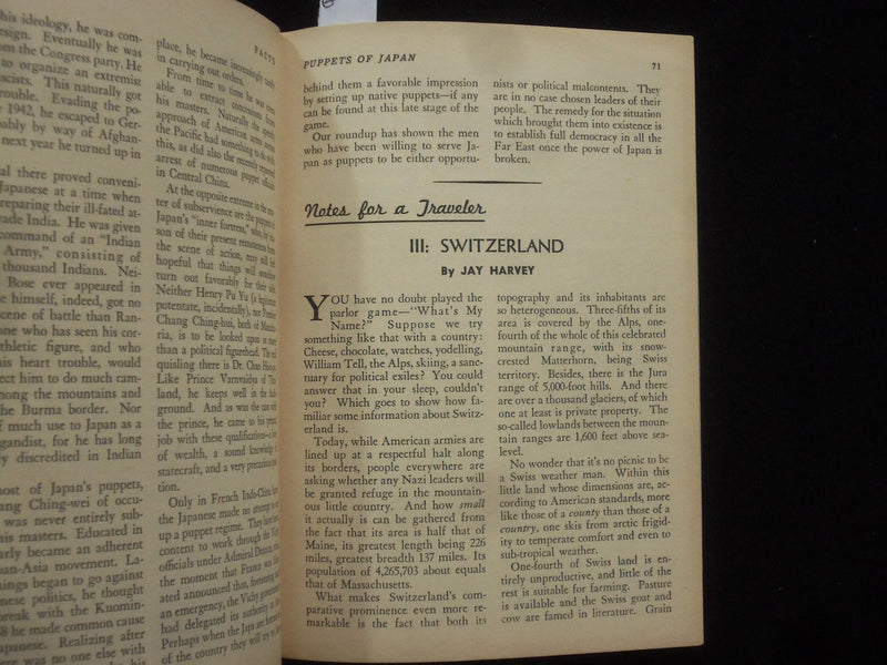 1945 FEBRUARY FACTS MAGAZINE - THE MAGAZINE OF ESSENTIAL READING - J 9982
