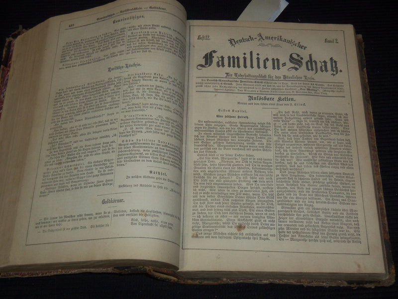 1800'S FAMILIEN - SCHATZ - GERMAN VOLUME NO. 2 - KD 944J