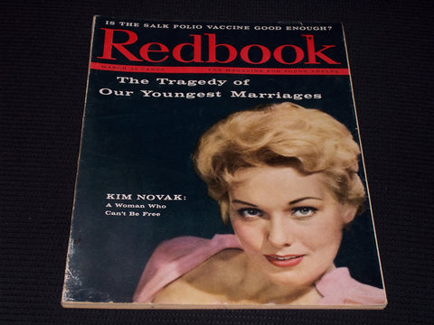 1959 MARCH REDBOOK MAGAZINE - KIM NOVAK FRONT COVER - E 13985
