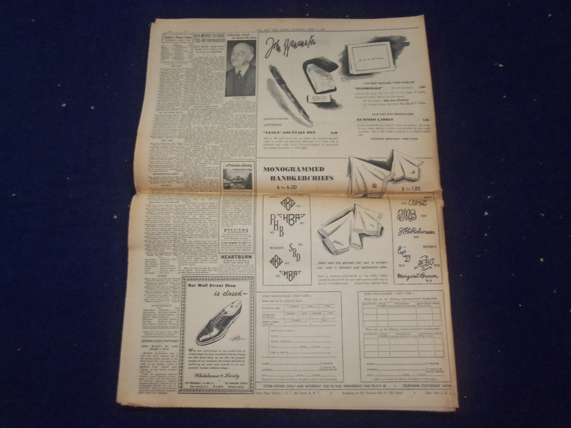 1945 APRIL 5 NEW YORK TIMES - U.S. 3DARMY DRIVES TO BISECT THE REICH - NP 6686