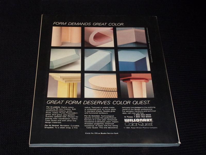 1984 FEBRUARY PROGRESSIVE ARCHITECTURE MAGAZINE - SPECIAL ISSUE COVER - E 4127