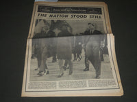 1963 NOV 25 NEW YORK JOURNAL AMERICAN - THE NATION STOOD STILL - JFK - NP 2397