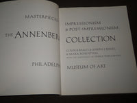 1989 MASTERPIECES OF IMPRESSIONISM - THE ANNENBERG COLLECTION CATALOG - KD 5063