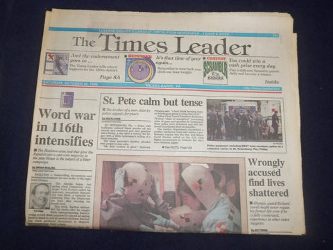 1996 OCT 26 WILKES-BARRE TIMES LEADER - WORD WAR IN 116TH INTENSIFIES - NP 8168