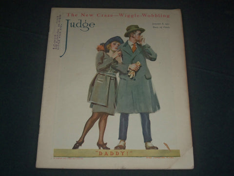 1921 JANUARY 8 JUDGE MAGAZINE - COVER BY JAMES MONTGOMERY FLAGG - DADDY - B 6139