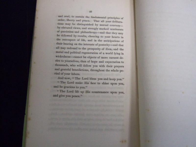 1838 ANNIVERSARY ELECTION SERMON BY RICHARD S. STORRS - BOSTON - J 8873