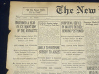 1922 JUNE 20 NEW YORK TIMES - MAROONED A YEAR IN THE ANTARTIC - NT 8413