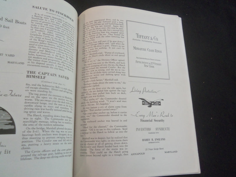1939 APRIL TRIDENT MAGAZINE - UNITED STATES NAVAL ACADEMY - B 5530W