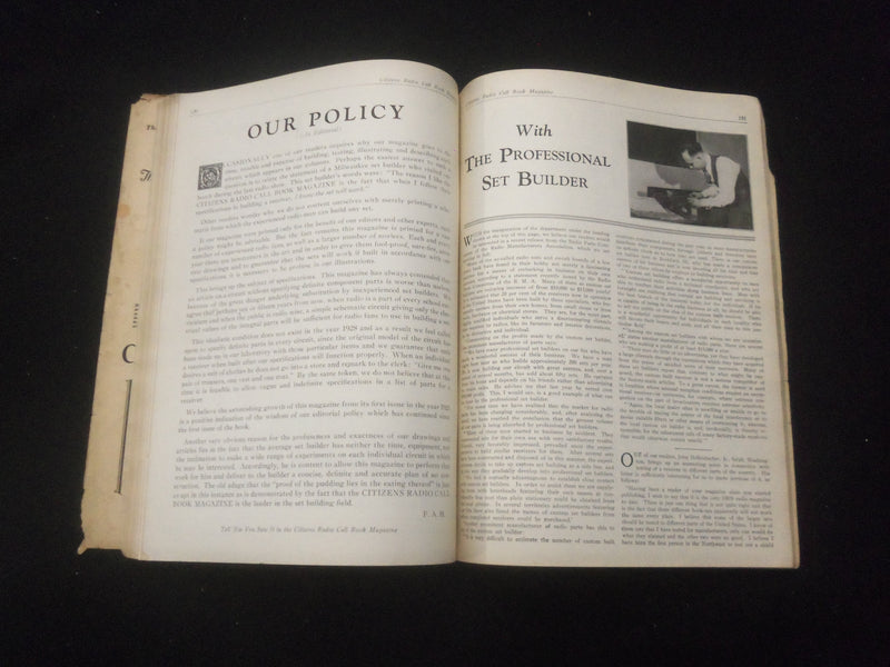 1928 MARCH CITIZENS RADIO CALL BOOK - A COMPLETE RADIO CYCLOPEDIA - B 432G