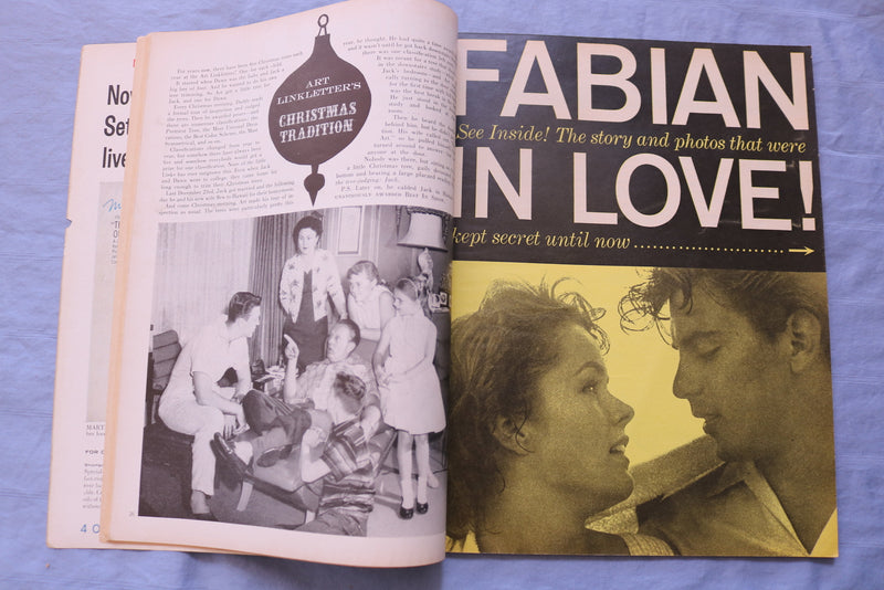 1959 DECEMBER MODERN SCREEN MAGAZINE - FABIAN COVER - E 9039