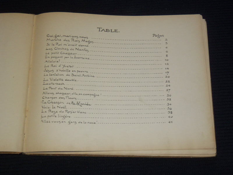1921 GAI GAI MARIONS - NOUS - CHANSONS DE FRANCE FRENCH BOOK - KD 4144G