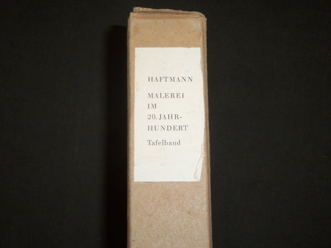 1955 MALEREI IM 20 JAHRHUNDERT BOOK BY WERNER HAFTMANN W/ SLIPCASE - KD 3033