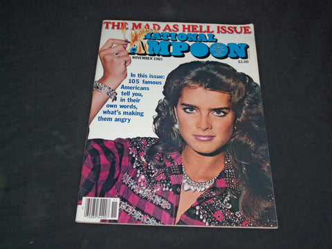 1985 NOVEMBER NATIONAL LAMPOON MAGAZINE - NICE COVER - SP 6221