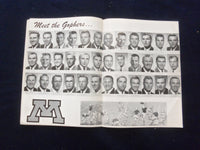 1959 OCTOBER 3 FOOTBALL PROGRAM - INDIANA UNIV VS. UNIV OF MINNESOTA - SP 5454S