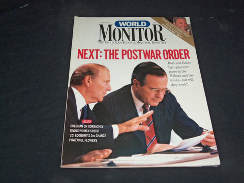 1991 MARCH WORLD MONITOR MAGAZINE - GEORGE H.W. BUSH AND JAMES BAKER - SP 6254