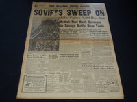 1942 NOVEMBER 27 BOSTON DAILY GLOBE NEWSPAPER - SOVIETS SWEEP ON - NT 9460