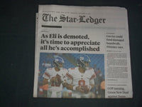 2019 SEPTEMBER 18 THE STAR-LEDGER NEWSPAPER - ELI MANNING LOSES STARTING JOB